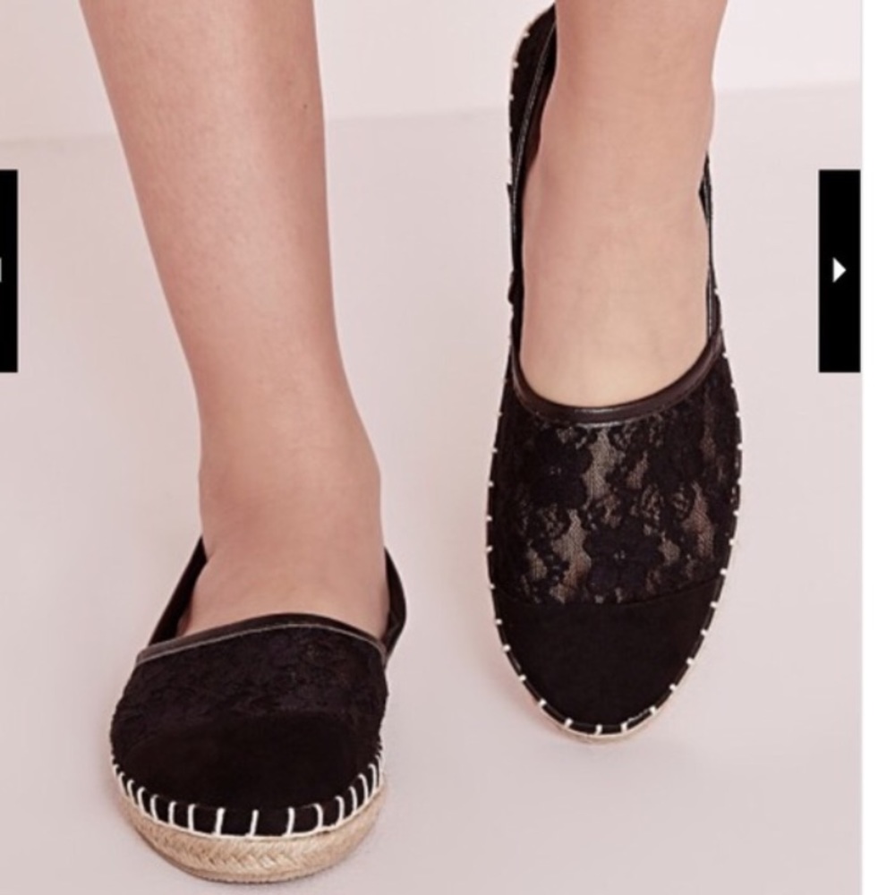 Lace Espadrille Flats